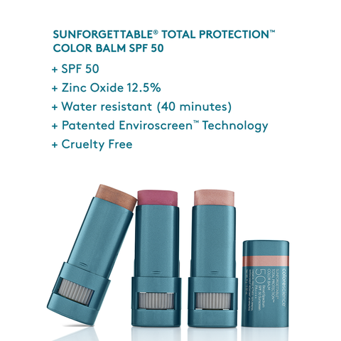 Sunforgattable® Total Protection™ Color Balm SPF 50 - Zabarvený balzám na rty a tváře