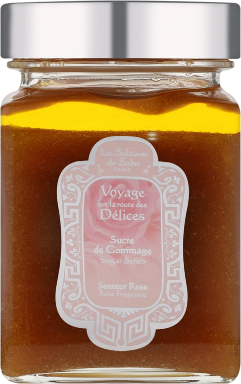 Sugar cane body scrub rose - Цукровий скраб для тіла з трояндою